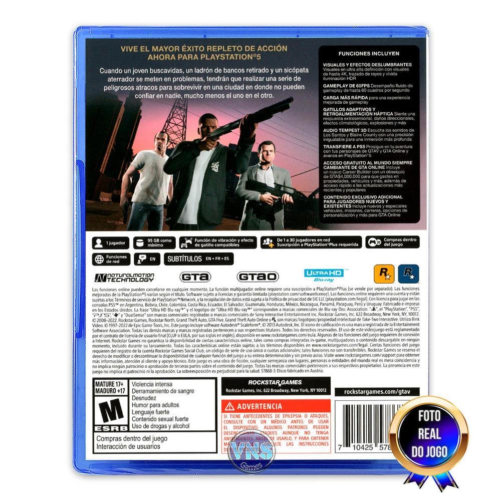 Grand Theft Auto V - Ps5 Grand Theft Auto V - Ps5