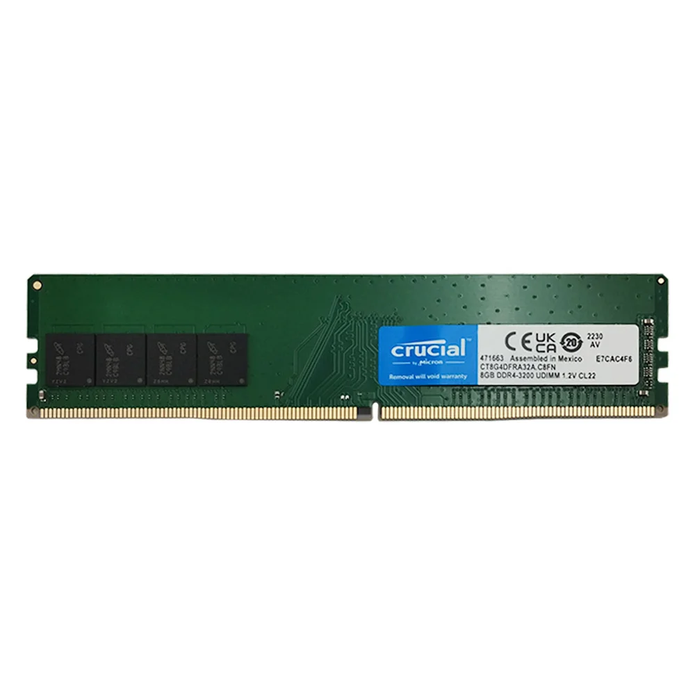 crucial 8GB DDR4-3200 メモリーX2 MEMORIA PARA DESKTOP DDR4 8GB 3200MHZ CRUCIAL‎ CT8G4SFRA32A