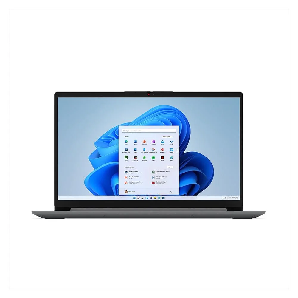 Notebook Lenovo Ideapad 1i, Intel Core i3-1215u, 4GB RAM, SSD 256GB, Tela 15.6" HD Antirreflexo, Windows 11 Home - 15iau7