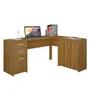 Mesa De Escritório Com 2 Gavetas Office Notável Nt 2005 Freijó