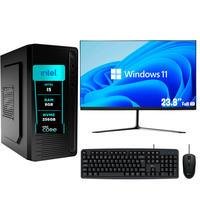 Computador PC Completo Efacini, Intel Core I5, 8GB, WINDOWS 11 Pro, Monitor 24 ", SSD Nvme - 256gb