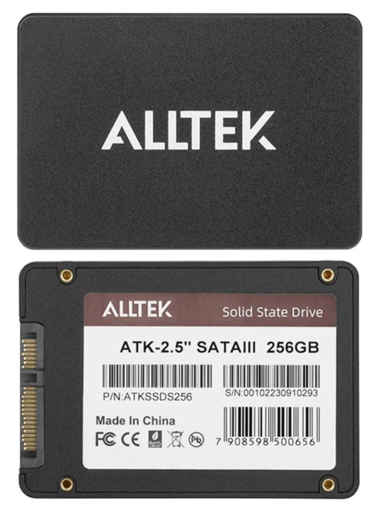 Disco Sólido Interno Alltek SSD Atk-2.5 Sata Iii 256gb Preto Disco Sólido Interno Alltek SSD Atk-2.5 Sata Iii 256gb Preto