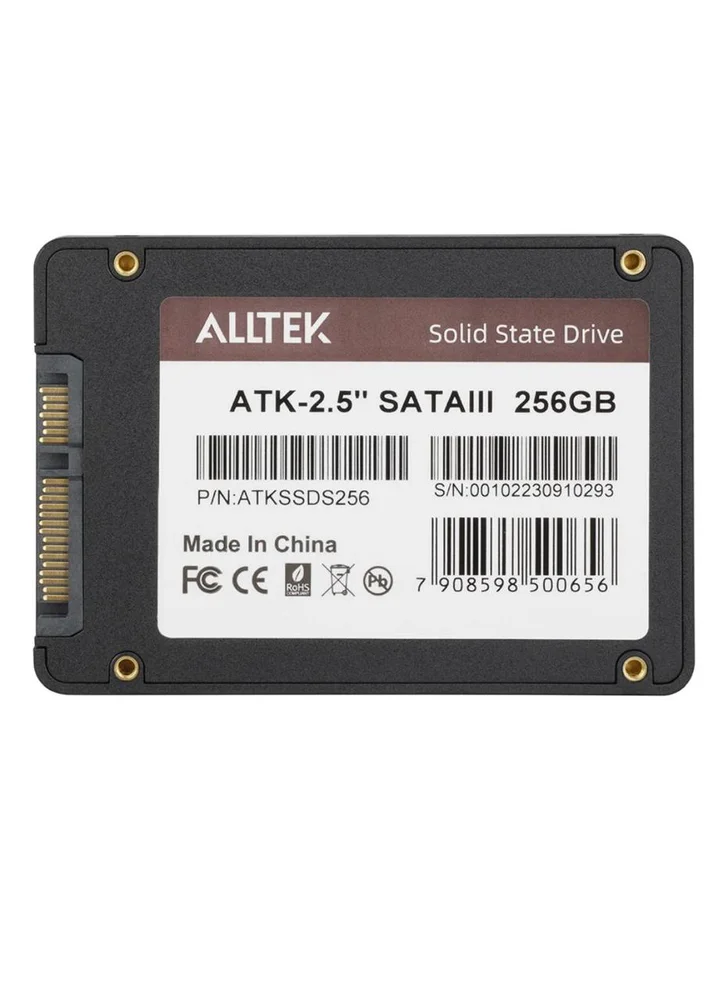 Disco Sólido Interno Alltek SSD Atk-2.5 Sata Iii 256gb Preto Disco Sólido Interno Alltek SSD Atk-2.5 Sata Iii 256gb Preto