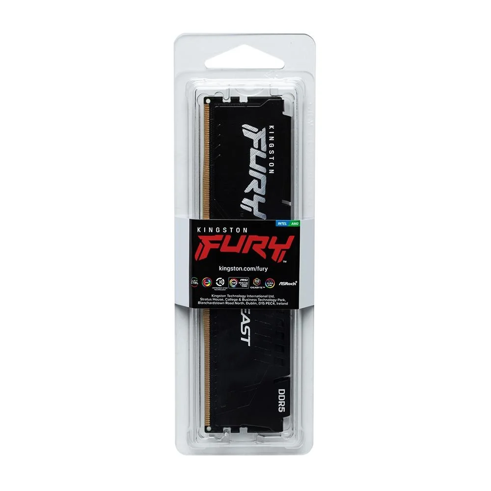 Memória Kingston 32GB, 5600Mhz, DDR5, Fury Beast - Kf556c40bb-32 Memória Kingston 32GB, 5600Mhz, DDR5, Fury Beast - Kf556c40bb-32
