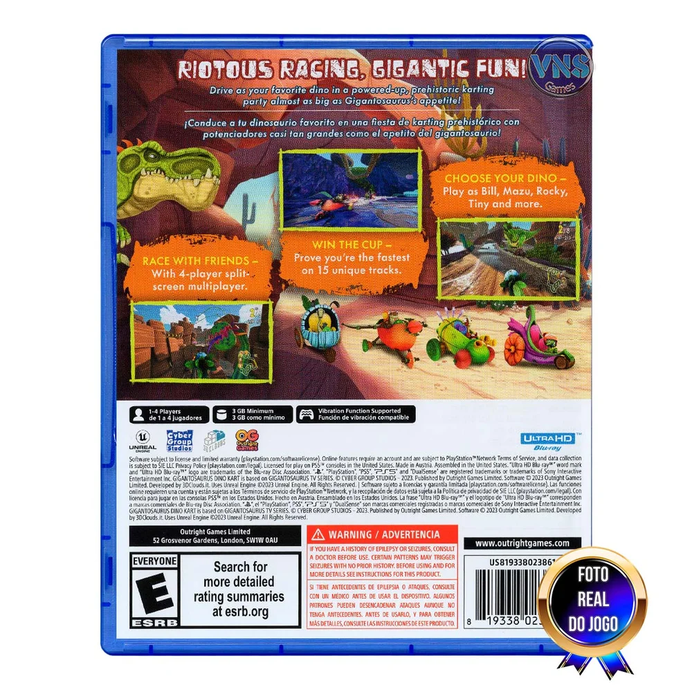 Jogo Gigantosaurus Dino Kart, Ps5 - Mídia Física Jogo Gigantosaurus Dino Kart, Ps5 - Mídia Física