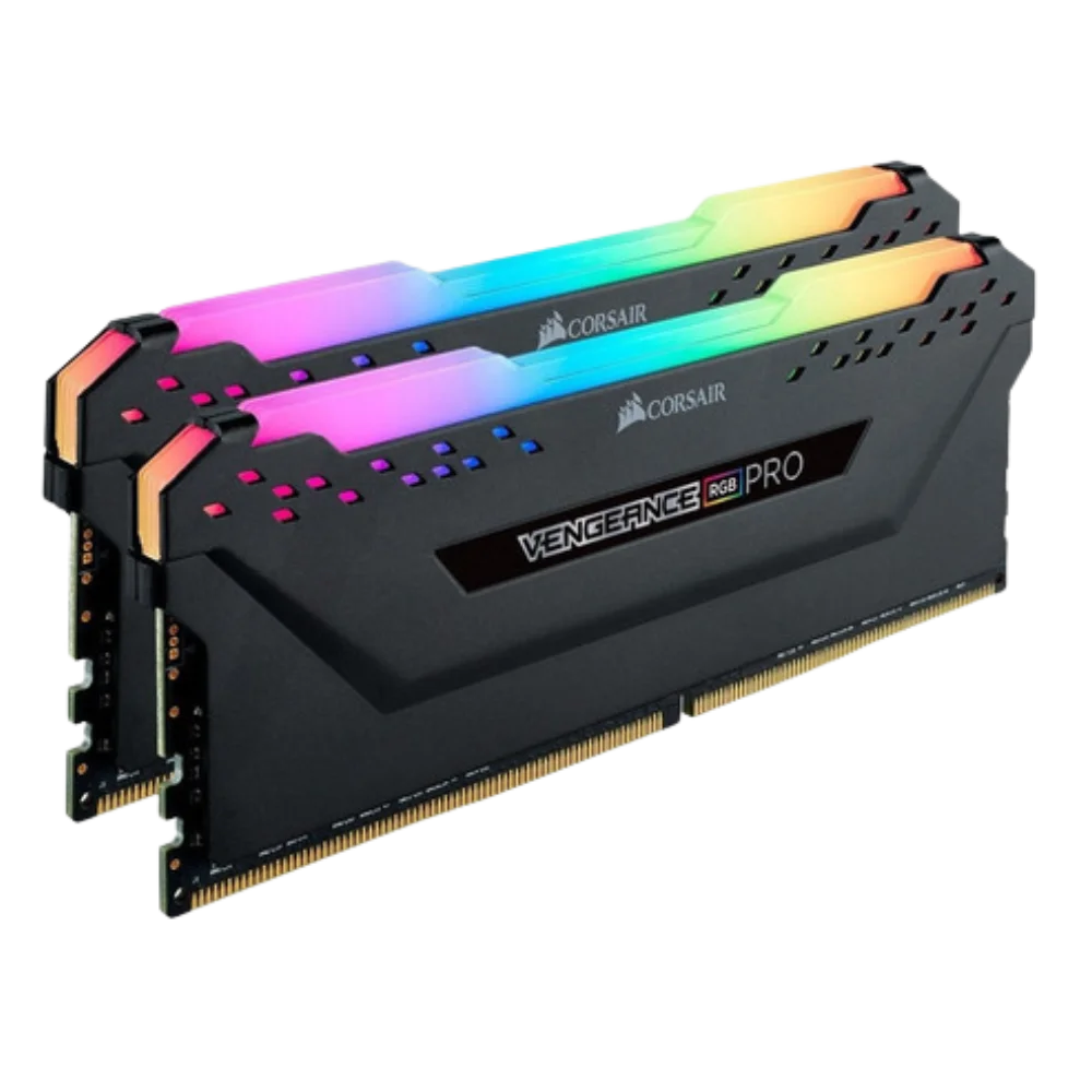 Kit de memória VENGEANCE RGB PRO 32 GB (2 x 16 GB) DDR4 DRAM 3200 MHz C16 TUF Gaming Edition — Preto - CMW32GX4M2E3200C16 Kit de memória VENGEANCE RGB PRO 32 GB (2 x 16 GB) DDR4 DRAM 3200 MHz C16 TUF Gaming Edition — Preto - CMW32GX4M2E3200C16