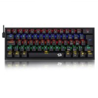 Teclado Mecânico Gamer Redragon Fizz, LED Rainbow, Switch Azul