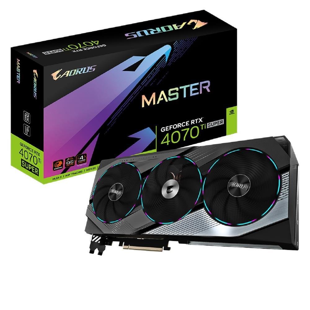 グラフィックボード・グラボ・ビデオカード AORUS RTX4070 Ti SUPER MASTER 16G KaBuM Aperte o K e evolua com as maiores ofertas