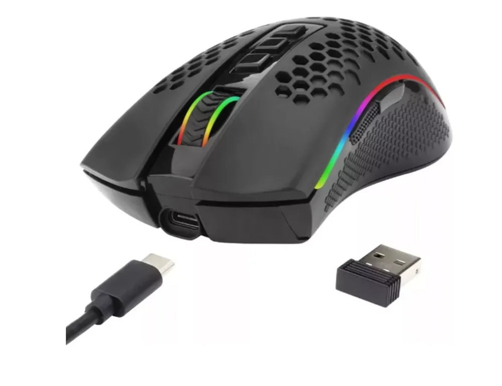 Mouse Gamer Recarregável RGB Sem Fio 16000 Dpi Redragon Storm Pro M808-ks Mouse Gamer Recarregável RGB Sem Fio 16000 Dpi Redragon Storm Pro M808-ks