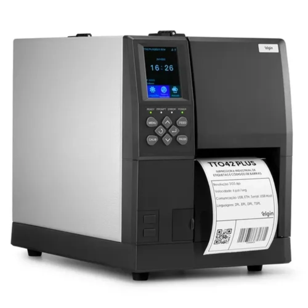 Impressora De Etiquetas Industrial Elgin Tt042 Plus