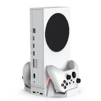 Suporte Base De Carregador Com Cooler 2 Ventoinhas + 2 Baterias Compatível Com XBOX Series S
