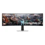 Monitor Gamer Samsung Odyssey OLED G9 49” Dqhd, Tela Curva Ultrawide, Painel OLED, 240hz, 0.03ms, Hdr10+, Has, Micro HDMI, Dp, Usb Hub Silver