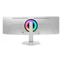 Monitor Gamer Samsung Odyssey OLED G9 49” Dqhd, Tela Curva Ultrawide, Painel OLED, 240hz, 0.03ms, Hdr10+, Has, Micro HDMI, Dp, Usb Hub Silver
