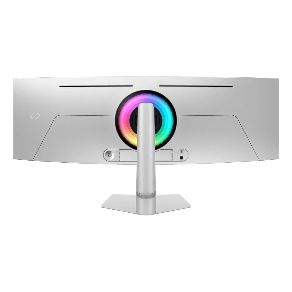 Monitor Gamer Samsung Odyssey OLED G9 49” Dqhd, Tela Curva Ultrawide, Painel OLED, 240hz, 0.03ms, Hdr10+, Has, Micro HDMI, Dp, Usb Hub Silver