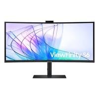 Monitor Samsung Viewfinity S6 34” 2024 Uwqhd, Tela Curva, Painel Ips, 100hz, 5ms, Hdr10, Has, HDMI, Dp, Usb-c, Lan Preto