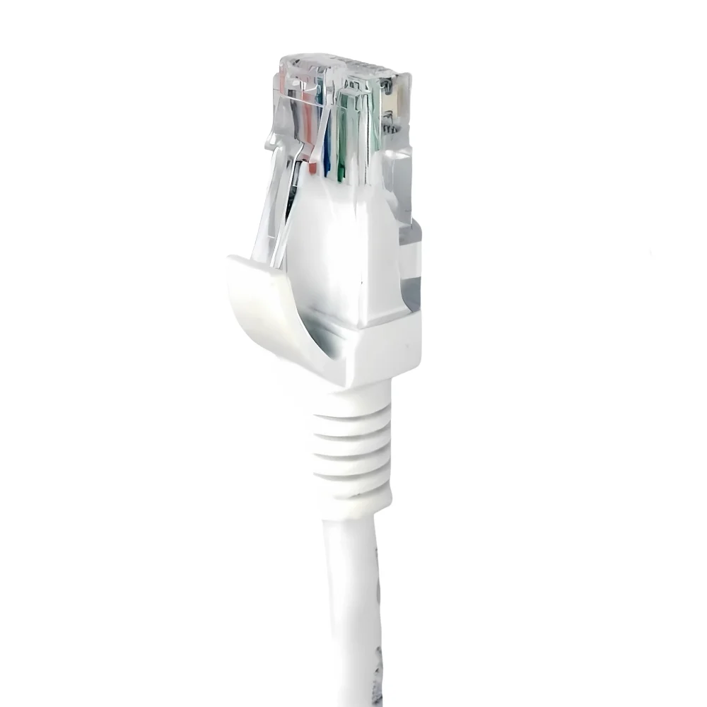 Cabo De Rede Plus Cable Patch Cord Cat6e Rj45 5 Metros Branco - PC-eth6u50wh