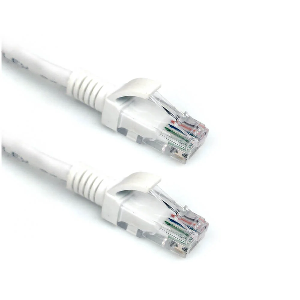 Cabo De Rede Plus Cable Patch Cord Cat6e Rj45 5 Metros Branco - PC-eth6u50wh