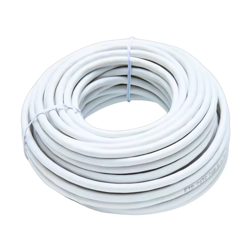 Cabo De Rede Plus Cable Patch Cord Cat6e Rj45 5 Metros Branco - PC-eth6u50wh