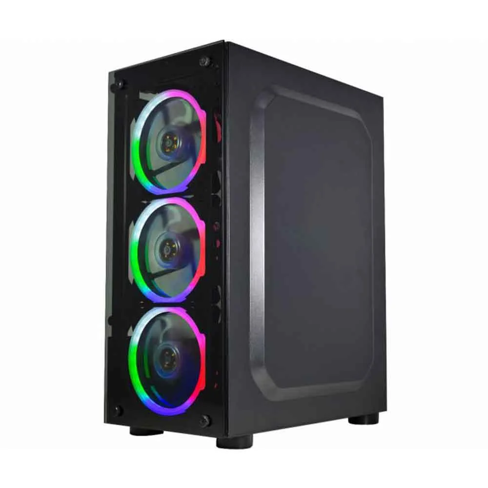 Gabinete Gamer K-mex Elite Multicolor Cg-10w5, Mid Tower, Sem Fonte - Cg10w5rh001cb0x Gabinete Gamer K-mex Elite Multicolor Cg-10w5, Mid Tower, Sem Fonte - Cg10w5rh001cb0x