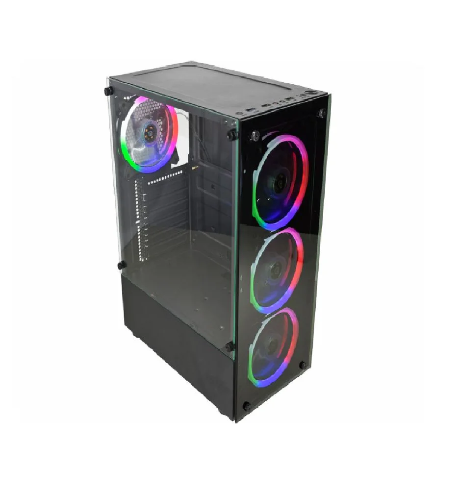 Gabinete Gamer K-mex Elite Multicolor Cg-10w5, Mid Tower, Sem Fonte - Cg10w5rh001cb0x Gabinete Gamer K-mex Elite Multicolor Cg-10w5, Mid Tower, Sem Fonte - Cg10w5rh001cb0x