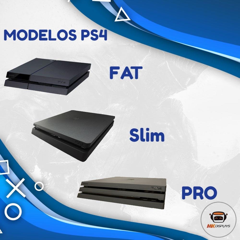 Suporte Parede Console Playstation 4 Pro - Ps4 Pro - Material Acrílico Vermelho