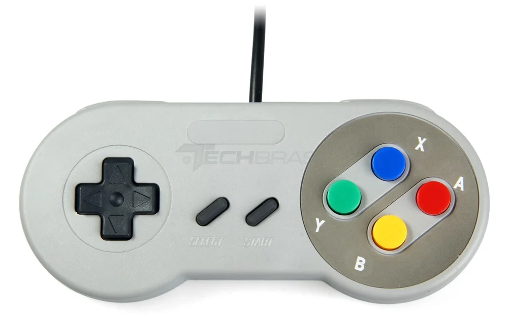 Controle Para Super Nintendo Joystick Snes - Botão Colorido Controle Para Super Nintendo Joystick Snes - Botão Colorido