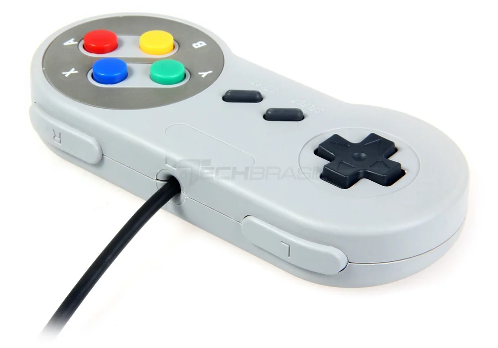 Controle Para Super Nintendo Joystick Snes - Botão Colorido Controle Para Super Nintendo Joystick Snes - Botão Colorido
