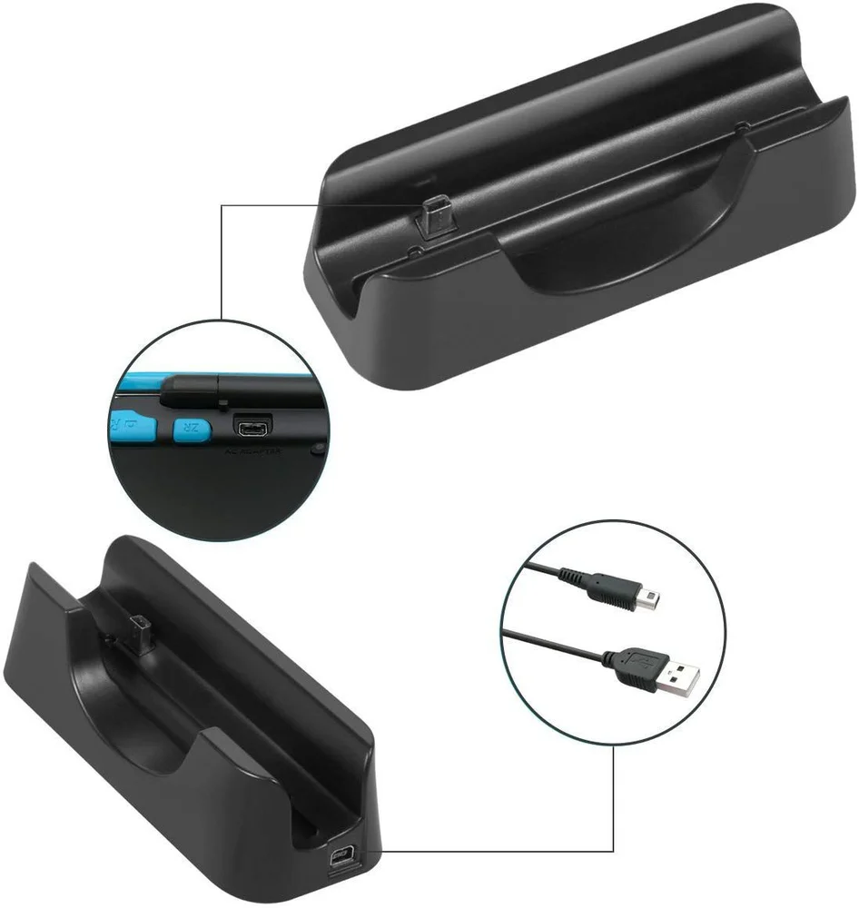 Base Suporte Carregador Nintendo New 2ds Xl Play Stand +cabo Usb