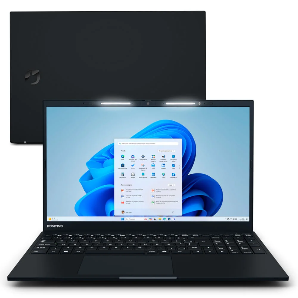 Notebook Positivo Vision R15 Amd® Ryzen 5-5500u WINDOWS 11 Home 16gb Ram 512gb SSD 15.6” Ips Full Hd Tecla Copilot - Preto Notebook Positivo Vision R15 Amd® Ryzen 5-5500u WINDOWS 11 Home 16gb Ram 512gb SSD 15.6” Ips Full Hd Tecla Copilot - Preto