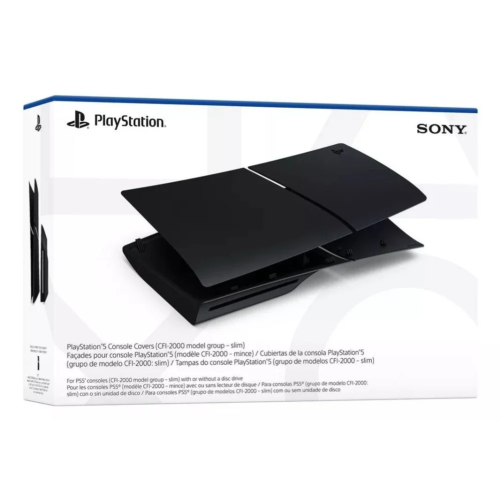 Tampas Do Console Ps5 Slim, Midnight Black - Cfi-zcs2w01y Tampas Do Console Ps5 Slim, Midnight Black - Cfi-zcs2w01y