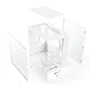 Gabinete Gamer Gbt X500mw, Frente E Lateral Em Vidro Temperado, Com 3 Fans Rainbow, Branco