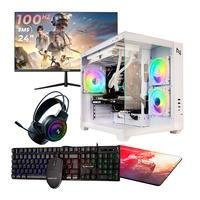 PC Gamer Neologic Ryzen 5 5600GT, 16GB RAM 3200MHz, Placa Radeon Vega 7, SSD 480GB, Windows 11 + Monitor 24" 100Hz + Kit Gamer