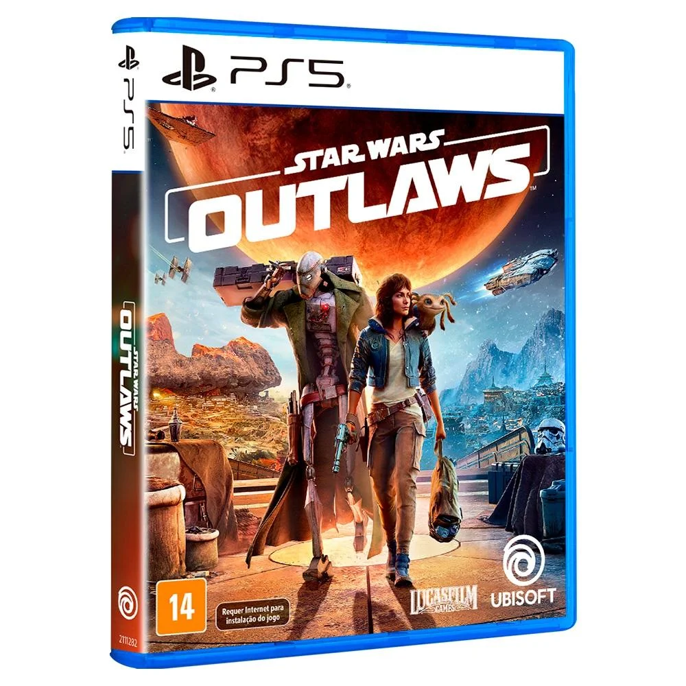 Jogo Star Wars Outlaws Ps5 Mídia Física Jogo Star Wars Outlaws Ps5 Mídia Física