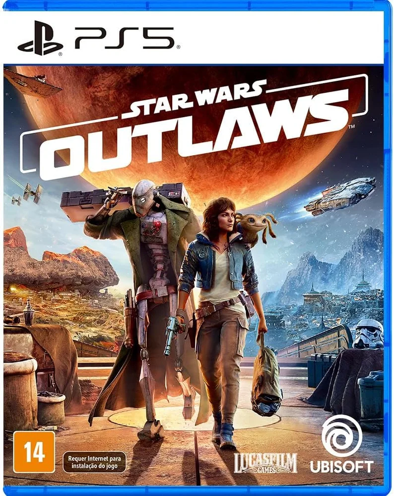 Jogo Star Wars Outlaws Ps5 Mídia Física Jogo Star Wars Outlaws Ps5 Mídia Física
