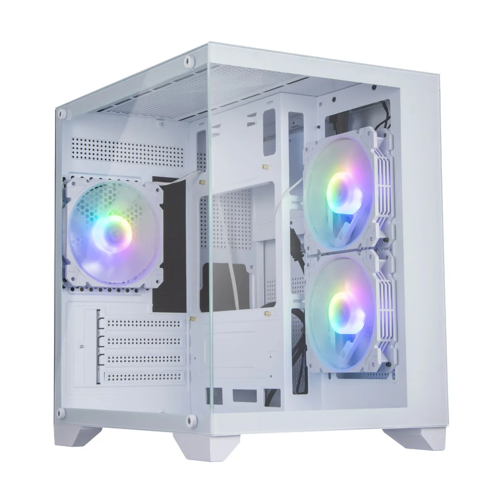Gabinete Gamer Bluecase Bg-052w Soul Pro - Lateral E Frontal Em Vidro - Usb 3.0 - 3 Coolers Inclusos Gabinete Gamer Bluecase Bg-052w Soul Pro - Lateral E Frontal Em Vidro - Usb 3.0 - 3 Coolers Inclusos