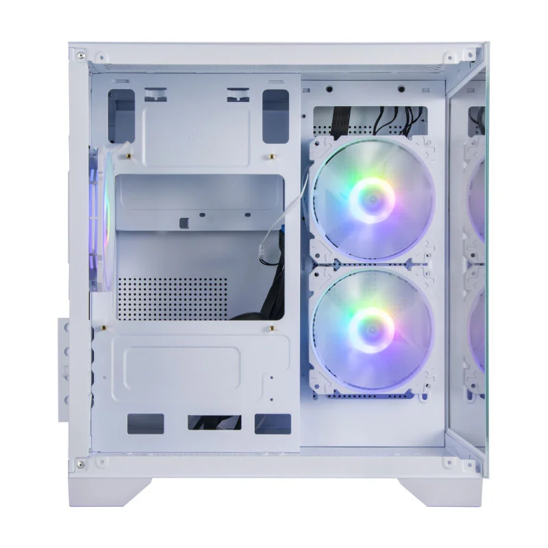 Gabinete Gamer Bluecase Bg-052w Soul Pro - Lateral E Frontal Em Vidro - Usb 3.0 - 3 Coolers Inclusos Gabinete Gamer Bluecase Bg-052w Soul Pro - Lateral E Frontal Em Vidro - Usb 3.0 - 3 Coolers Inclusos
