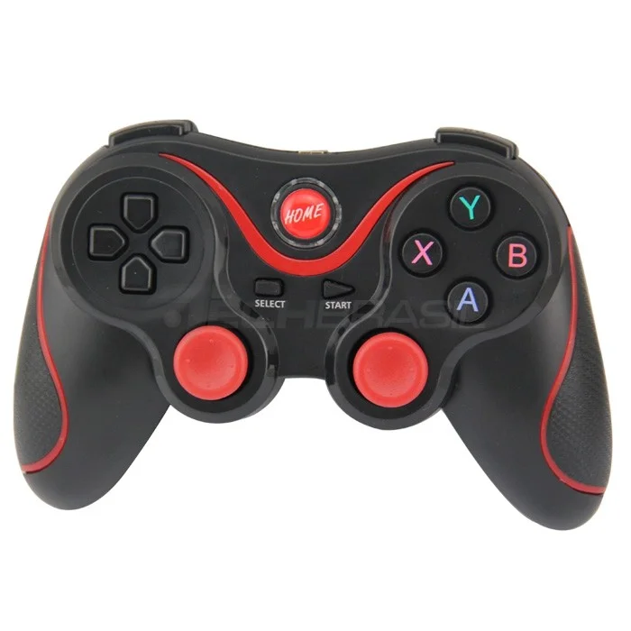Controle Sem Fio + Suporte Para Celular Android Ios PC Ps3 Preto+vermelho