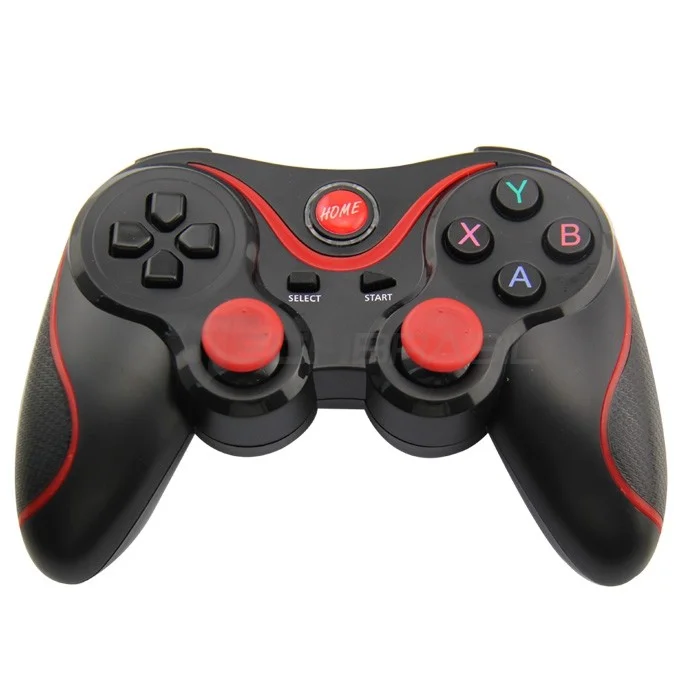 Controle Sem Fio + Suporte Para Celular Android Ios PC Ps3 Preto+vermelho