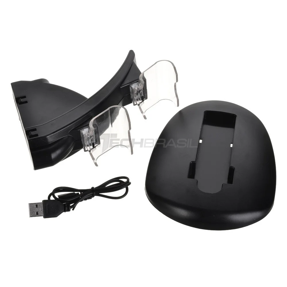 Carregador Duplo Controle Para Playstation 4 Dualschok 4 Base Carregador Duplo Controle Para Playstation 4 Dualschok 4 Base