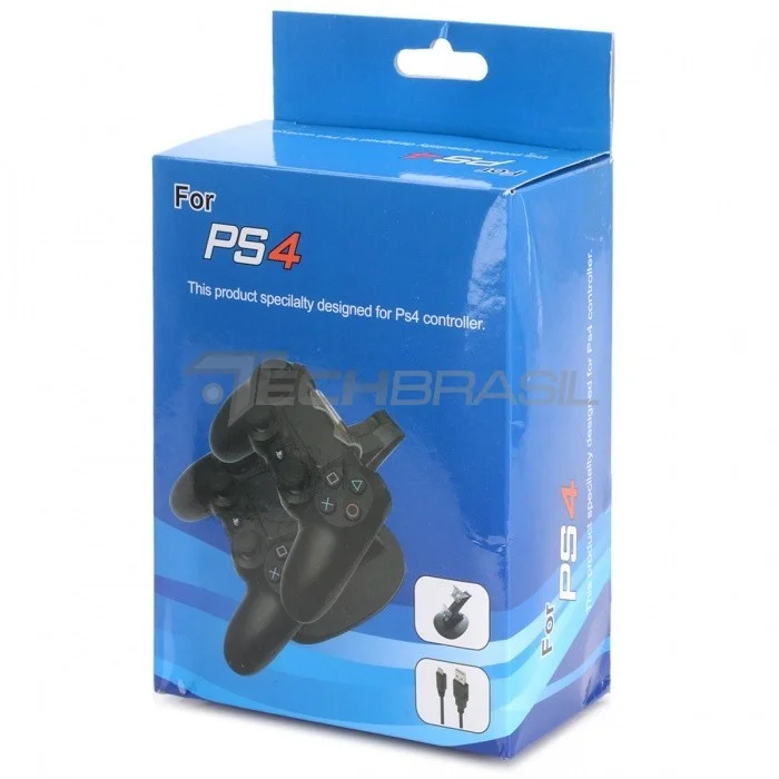 Carregador Duplo Controle Para Playstation 4 Dualschok 4 Base Carregador Duplo Controle Para Playstation 4 Dualschok 4 Base