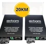 Par Conversor Mídia Fibra Óptica A+b Gigabit 1000 Mbps Rj45