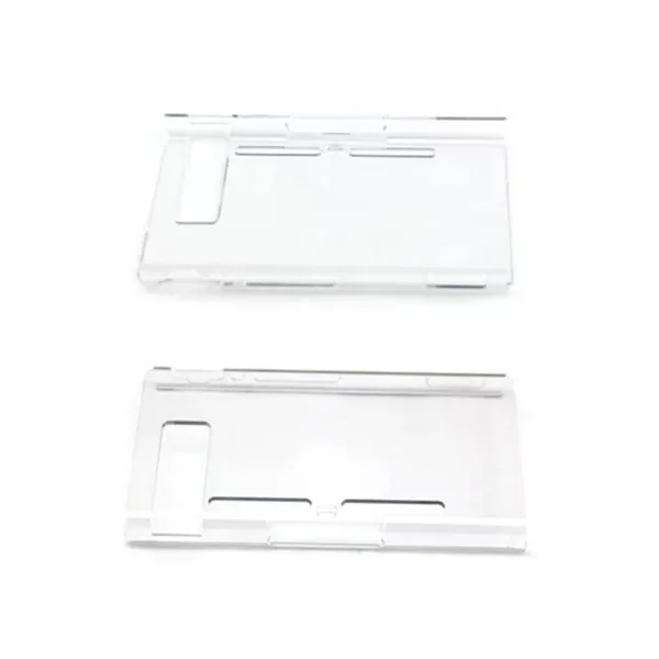 Capa Protetora Dock Flip Case Para Nintendo Switch Joy-con Removível + 4 Caps Transparente Branca Capa Protetora Dock Flip Case Para Nintendo Switch Joy-con Removível + 4 Caps Transparente Branca