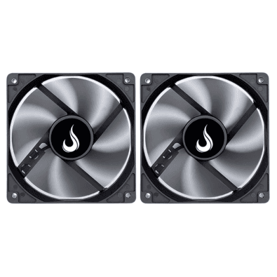 Kit 2 Cooler Fan Rise Mode 120mm 12v Preto - Rm-bk-01-fb