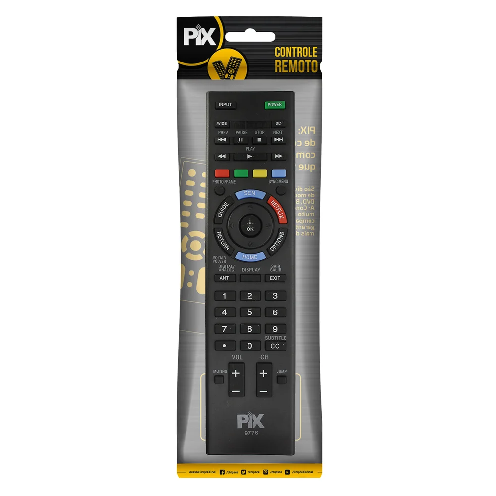 Controle Remoto Tv Bravia LED Smart Rm-yd095 - Nota Fiscal