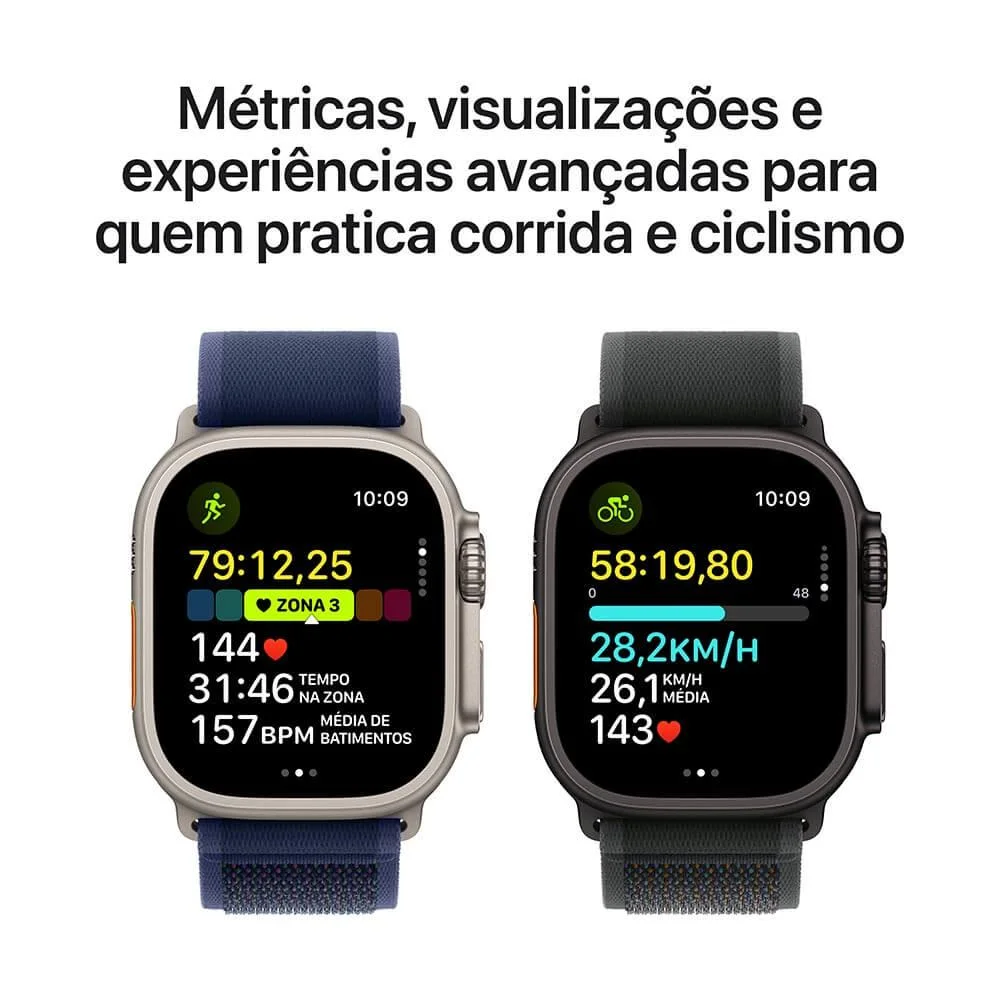 Apple Watch Ultra 2 Gps + Cellular • Caixa Natural De Titânio De 49 Mm • Pulseira Loop Alpina Canela – G