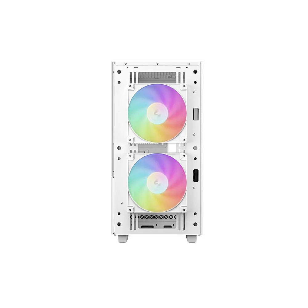 Gabinete Gamer Deepcool Ch360 Digital Wh, ARGB, Mini Tower, Display Digital, 3 Fans, Branco