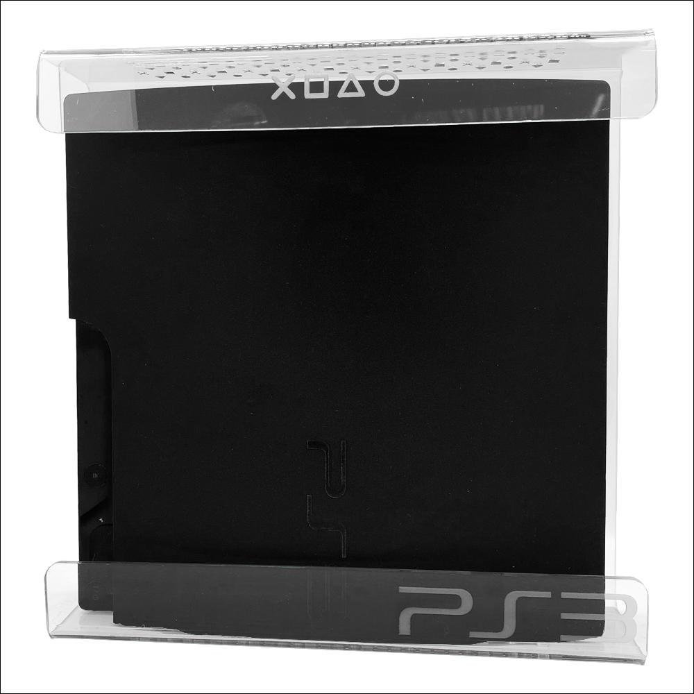 Suporte Parede Console Playstation 3 Fat - Ps3 Fat - Material Acrílico Cristal