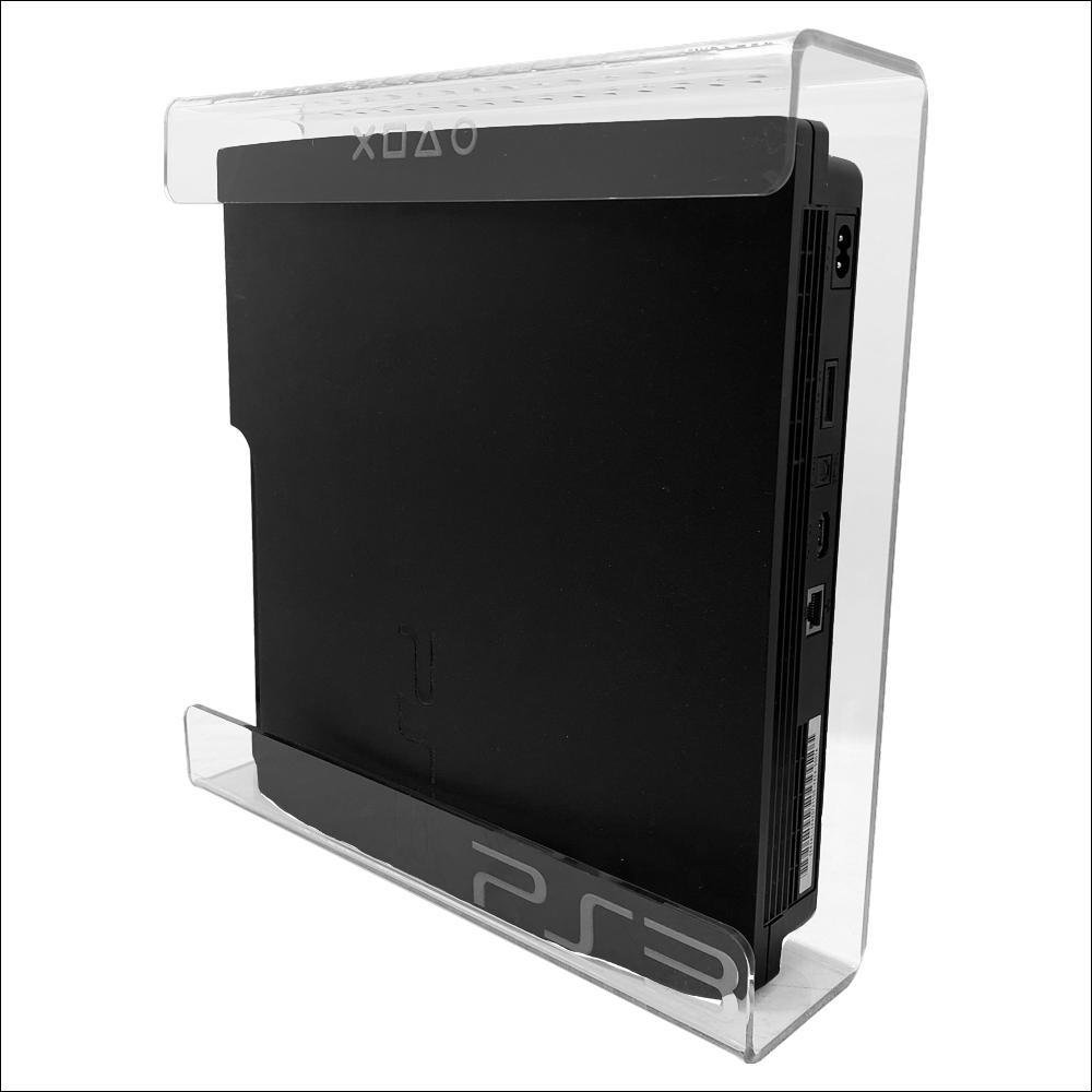 Suporte Parede Console Playstation 3 Fat - Ps3 Fat - Material Acrílico Cristal
