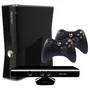 XBOX 360 Slim 4gb 2 Controles + Kinect E 3 Jogos Standard Preto