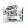 Gabinete Gamer Hayom Gb1797 Com 4 Fans RGB Com Vidro Branco